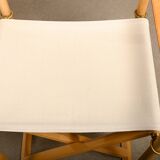 Mogens Koch MK16 Folding Chair in Beech Wood and Canvas for Rud Rasmussen, DK