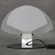 Pair of Italian midcentury table lamps by F. Fabbian, frosted glass, 1980s