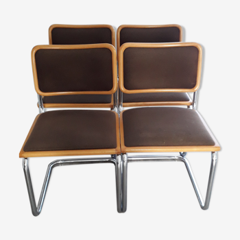 Lot 4 chaises cesca de Marcel Breuer