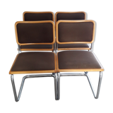 Lot 4 chaises cesca de Marcel Breuer
