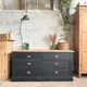 Old trade furniture with black patina
