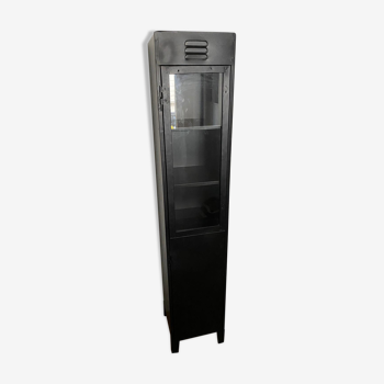 Black industrial cloakroom column - H180cm