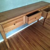 Modern cherry console table