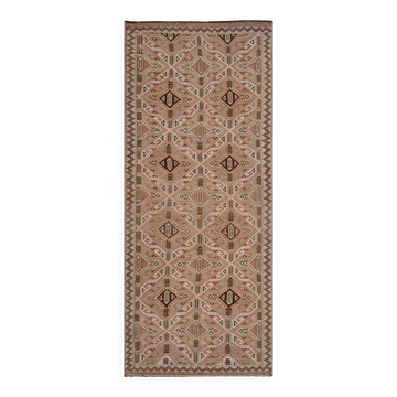 Vintage Turkish hallway rug 140x320 cm