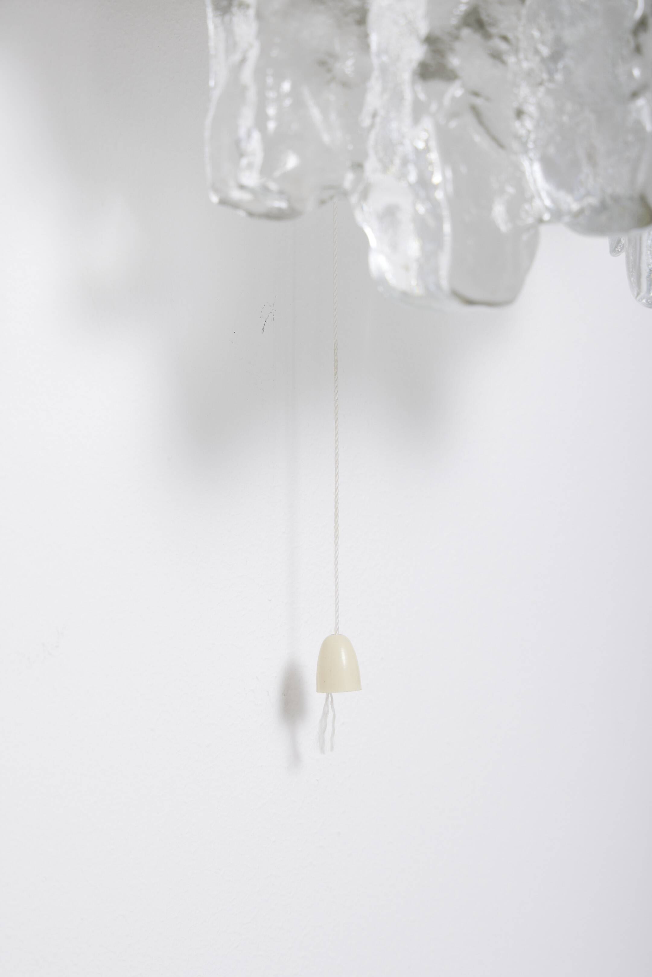 Julius Theodor Kalmar Frosted Glass Wall Lamp