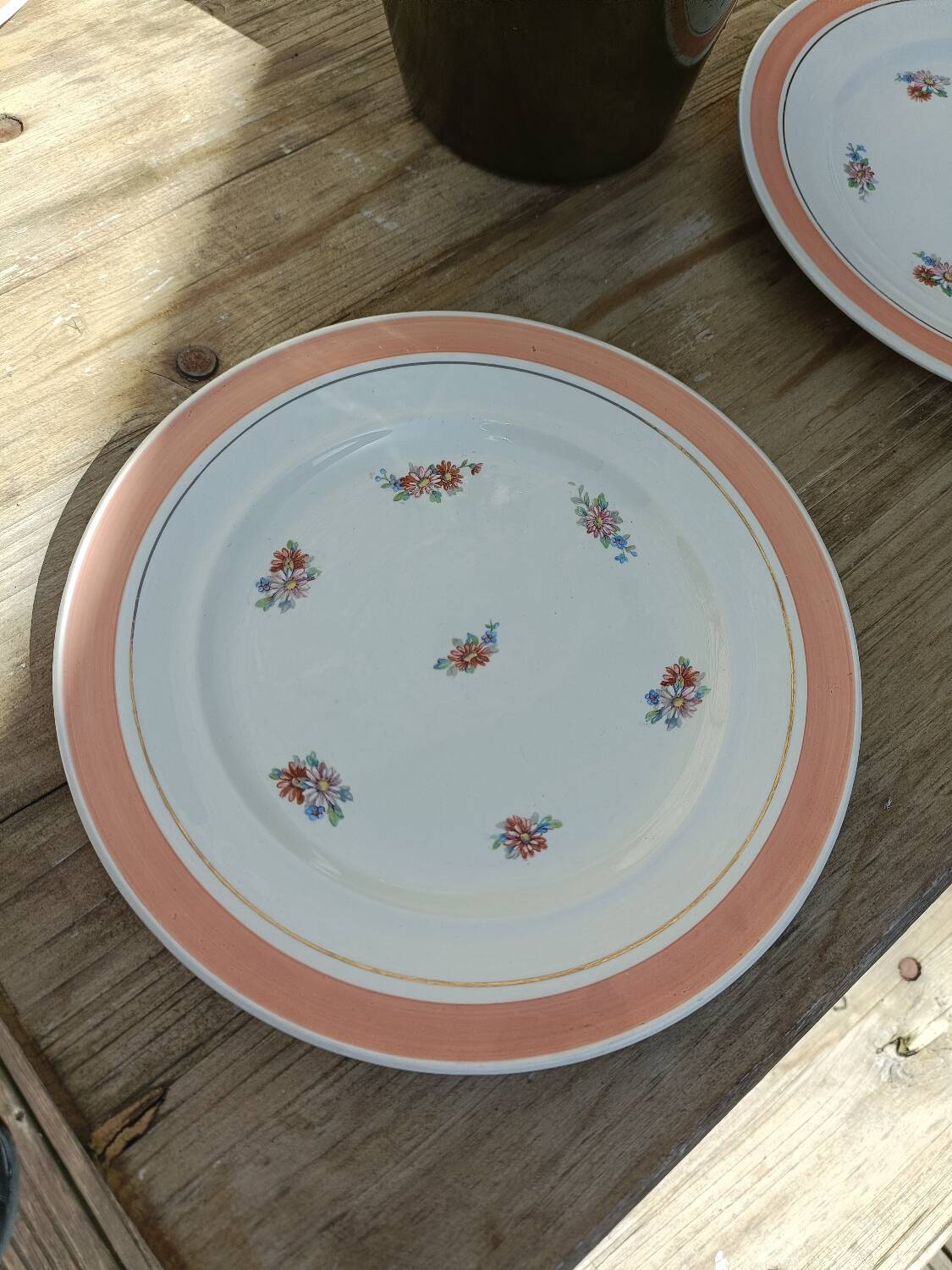 Set of 12 floral dessert plates