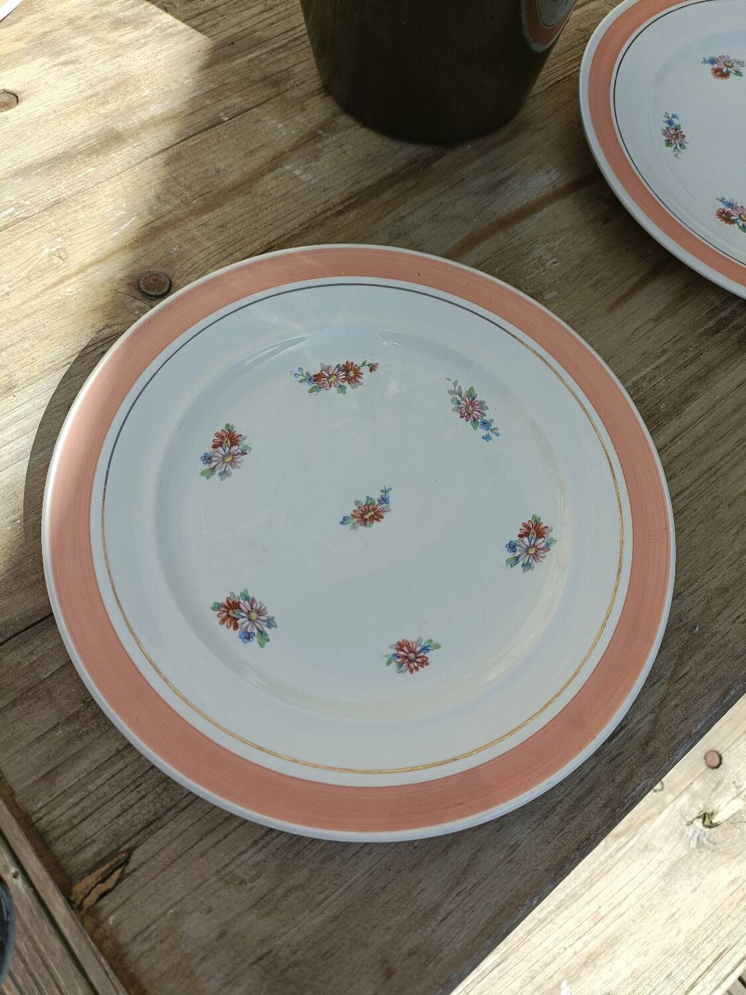 Set of 12 floral dessert plates