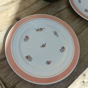 Set of 12 floral dessert plates