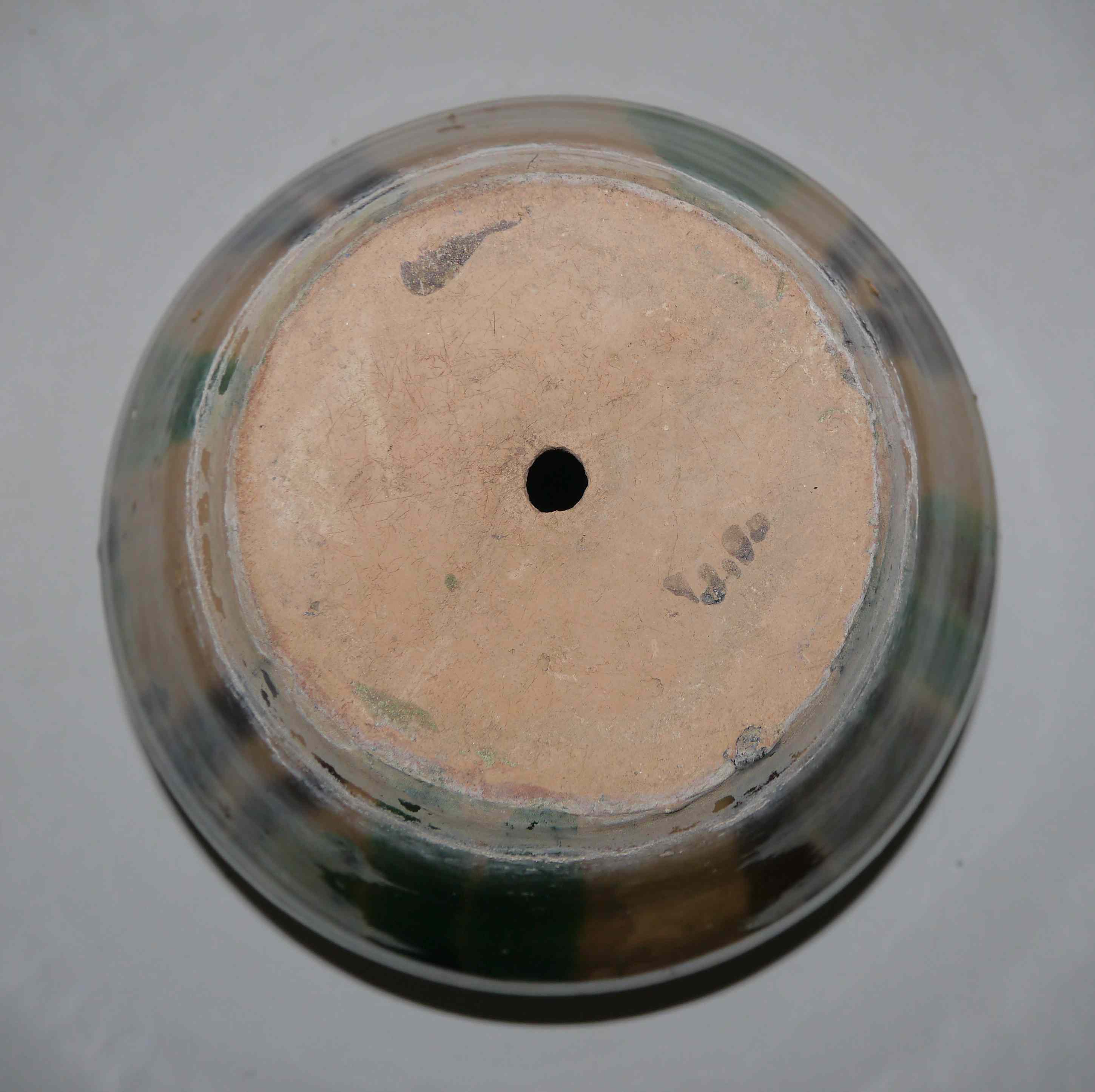 Pot glazed pot cache style Poteries d'Albi terracotta