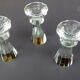 Glass candlesticks