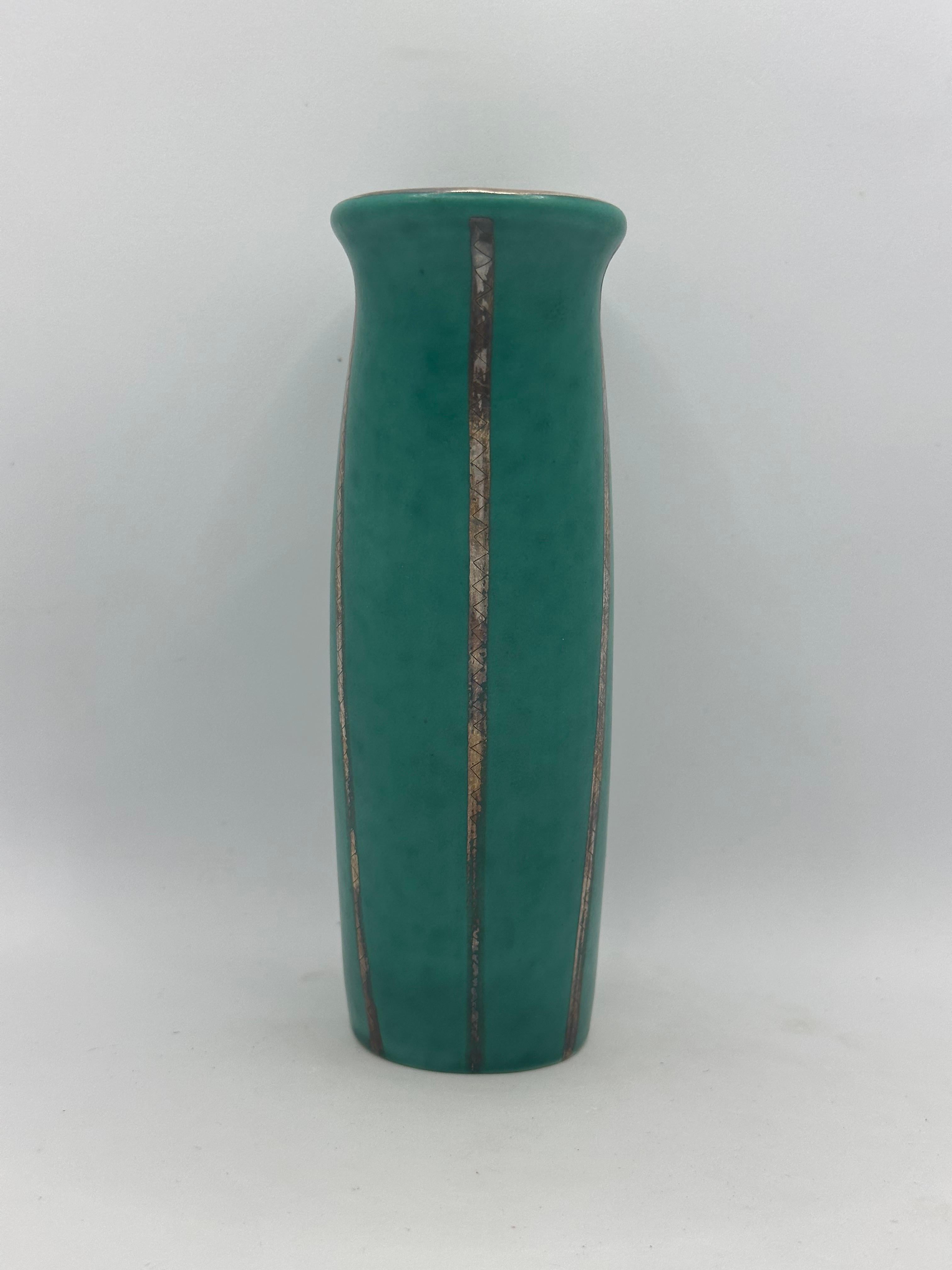 Vase Wilhelm Kage 'argenta' for Gustavsberg Sweden 1950 Signed