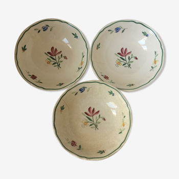 Trio of bowls faïence de Longchamp