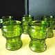 6 vintage goblets Verres Italian manufacture 1970s