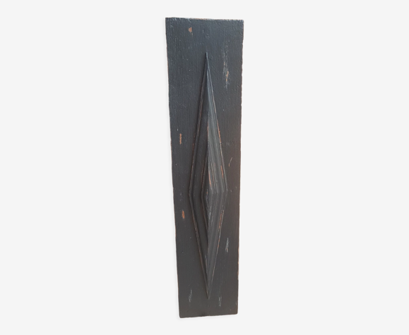 Black patinated rectangle woodwork