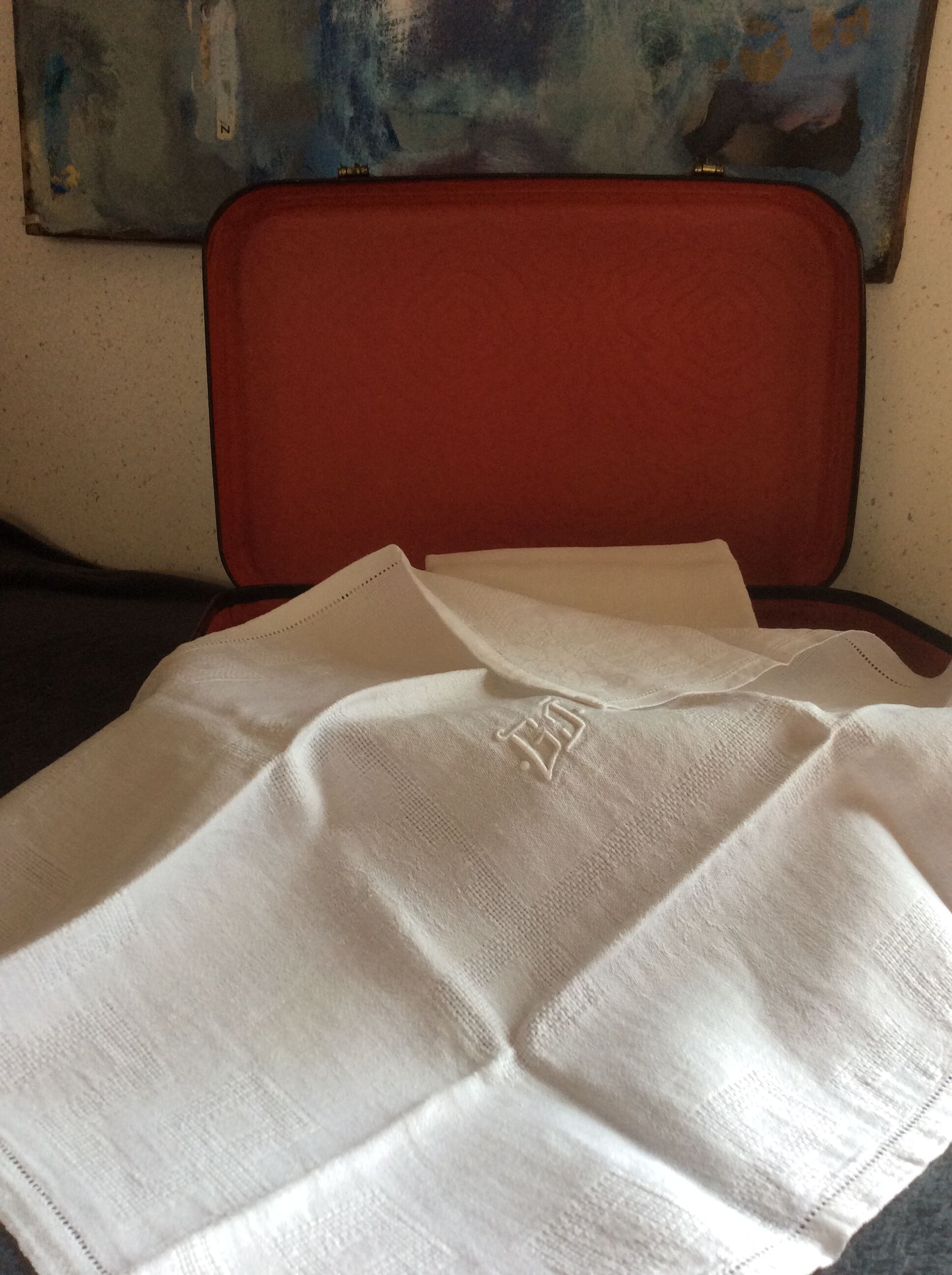 Lot of 6 old GJ monogrammed towels