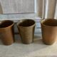 Lot de six mugs Digoin en grès