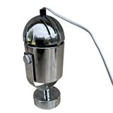 Space age chrome wall lamp, designed by S. Indra, Czechoslovakia, 1970s.