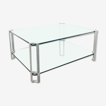 Glass Waterfall Coffee Table By Angelo Cortesi For Fiam 1980s Selency
