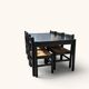 Table à manger avec 6 chaises de Vico Magistretti pour Cassina