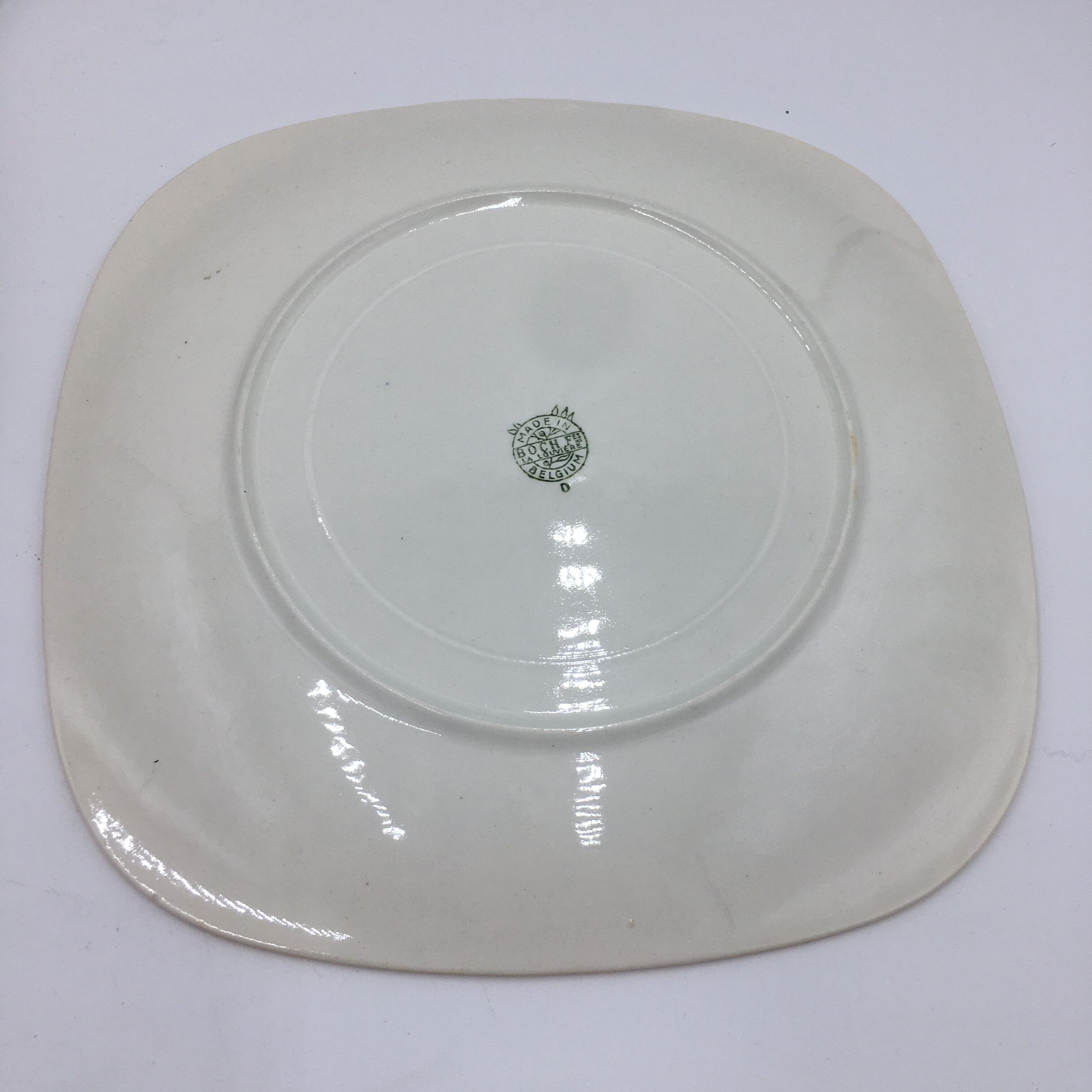 Lot de 6 assiettes vintage Boch Frères