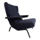 Archi Ligne Roset armchair, Pierre Paulin design, CM 195 HD, vintage blue