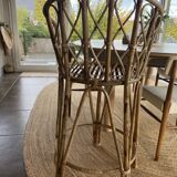 Rattan high chair