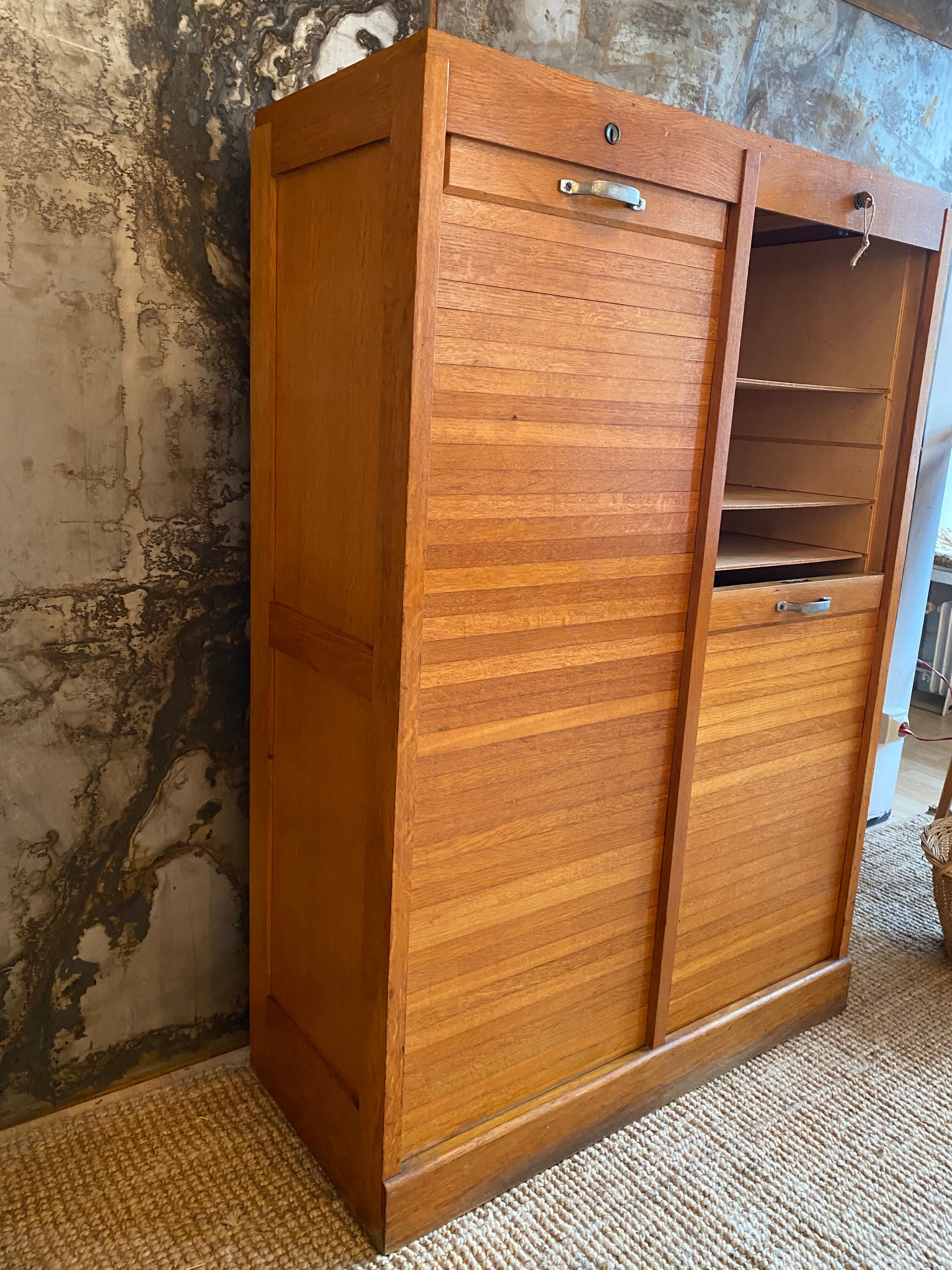 Notary furniture oak filing cabinet