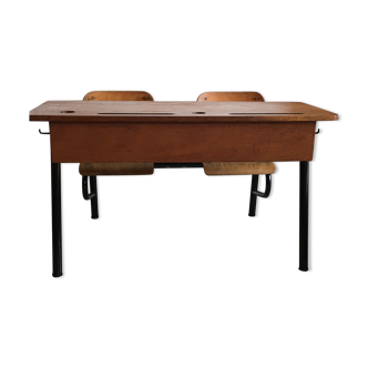 Table double d'écoliers