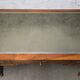 Flat leather desk, Louis-Philippe style, side pull-outs.
