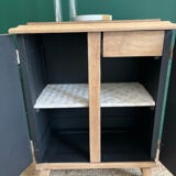 Bedside table raw solid wood