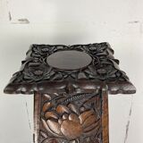 Arts and crafts hand carved pedestal, England ca 1880