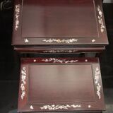 Tables gigognes incrustations de nacre
