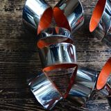 Raak 70s waterfall chandelier 5 chrome lights