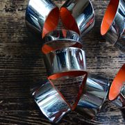 Raak 70s waterfall chandelier with 5 chrome lights