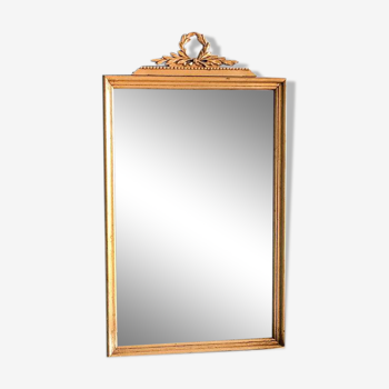 Golden mirror with mercury ice cream 44x75cm