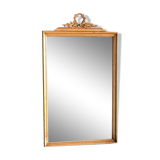 Golden mirror with mercury ice cream 44x75cm