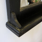 Old-air patinated black mirror 54x38cm