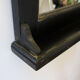 Old-air patinated black mirror 54x38cm