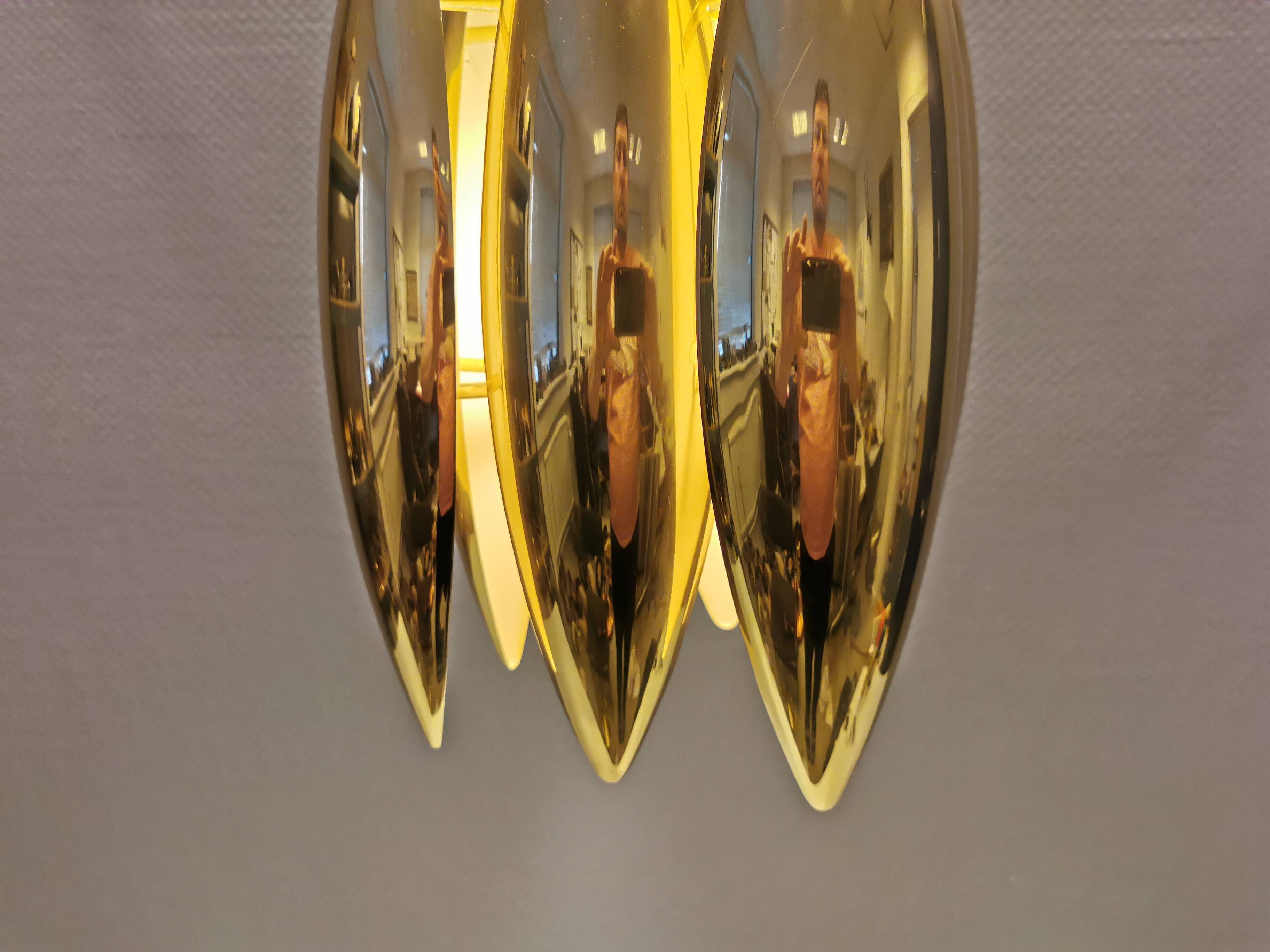 Kastor lamp in brass, designed by Jo Hammerborg in 1969 and produced by Fog og Mørup.