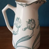 Gien earthenware pitcher