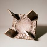 Brutalist Candle Holder / Chandelier in Bronze Circa 1950