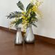 Duo vintage de vases chrome 1970