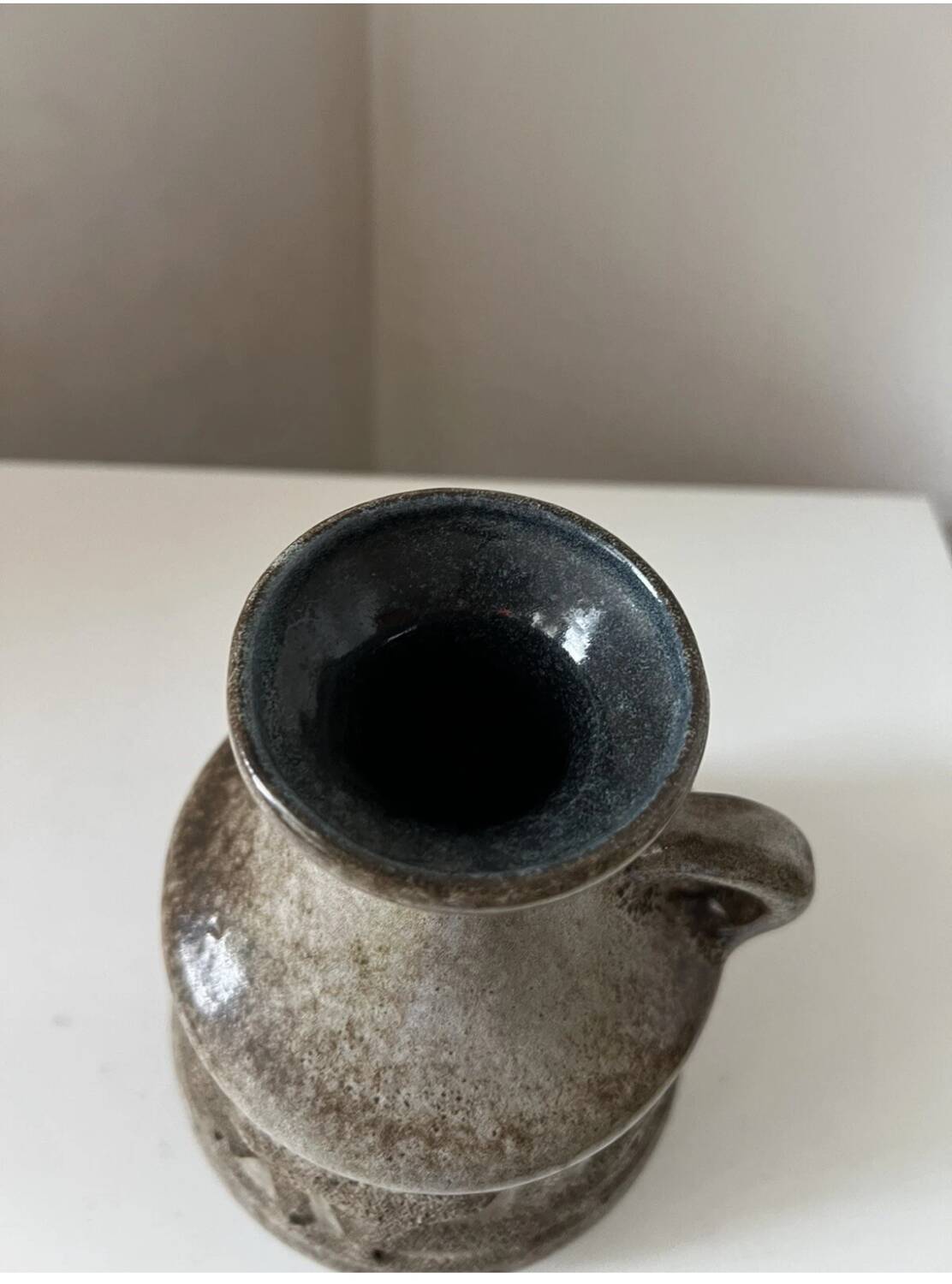 Vintage stoneware vase by VBE Strehla, Germany