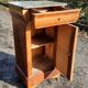 Nineteenth century ogee bedside table
