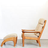 Juul Kristensen Highback Chair & Holstebro Ottoman