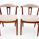 Two teak chairs, Danish design, 1960s