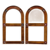 Ensemble de vitraux anciens en fer forgé