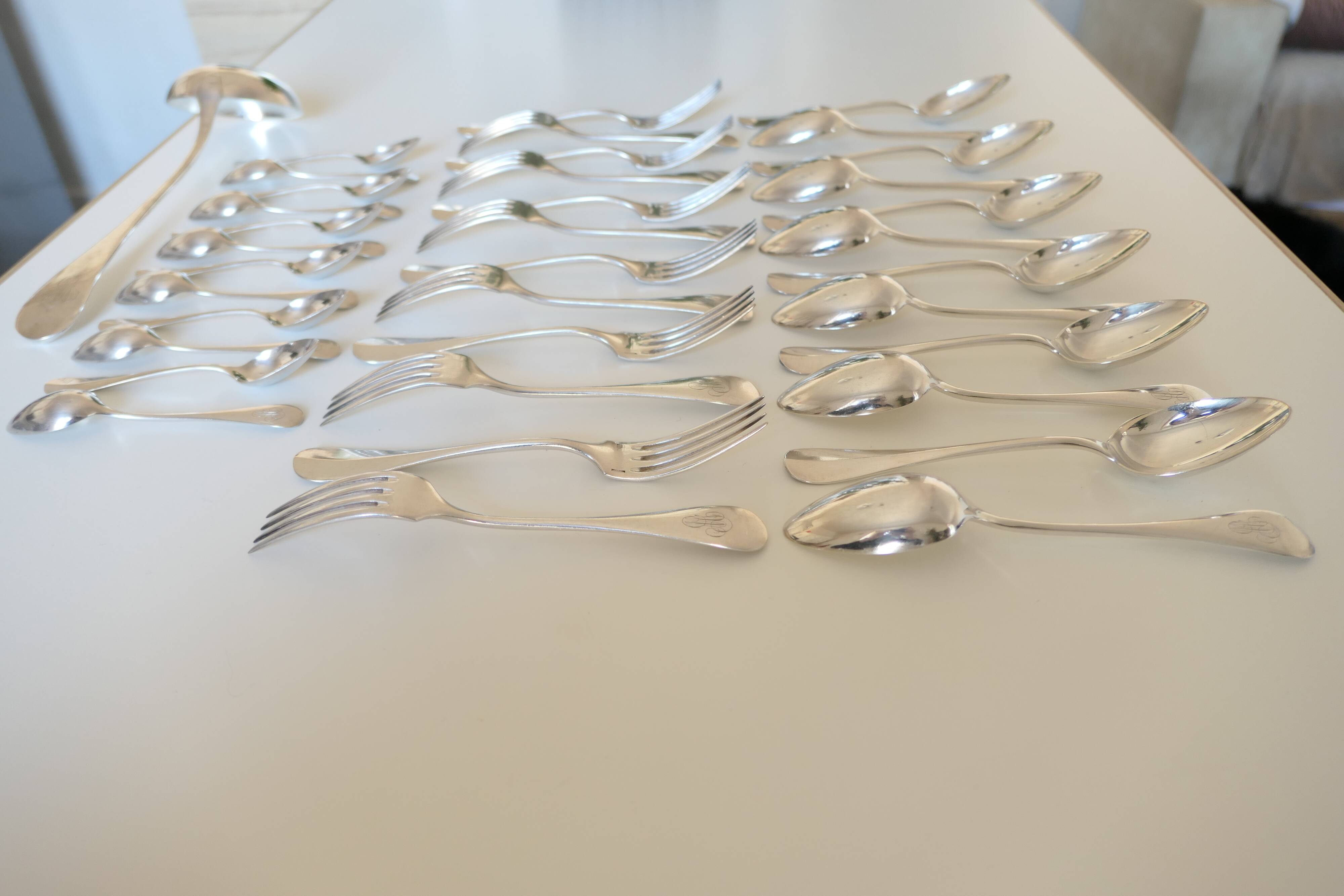 37-piece household set christofle uniplat