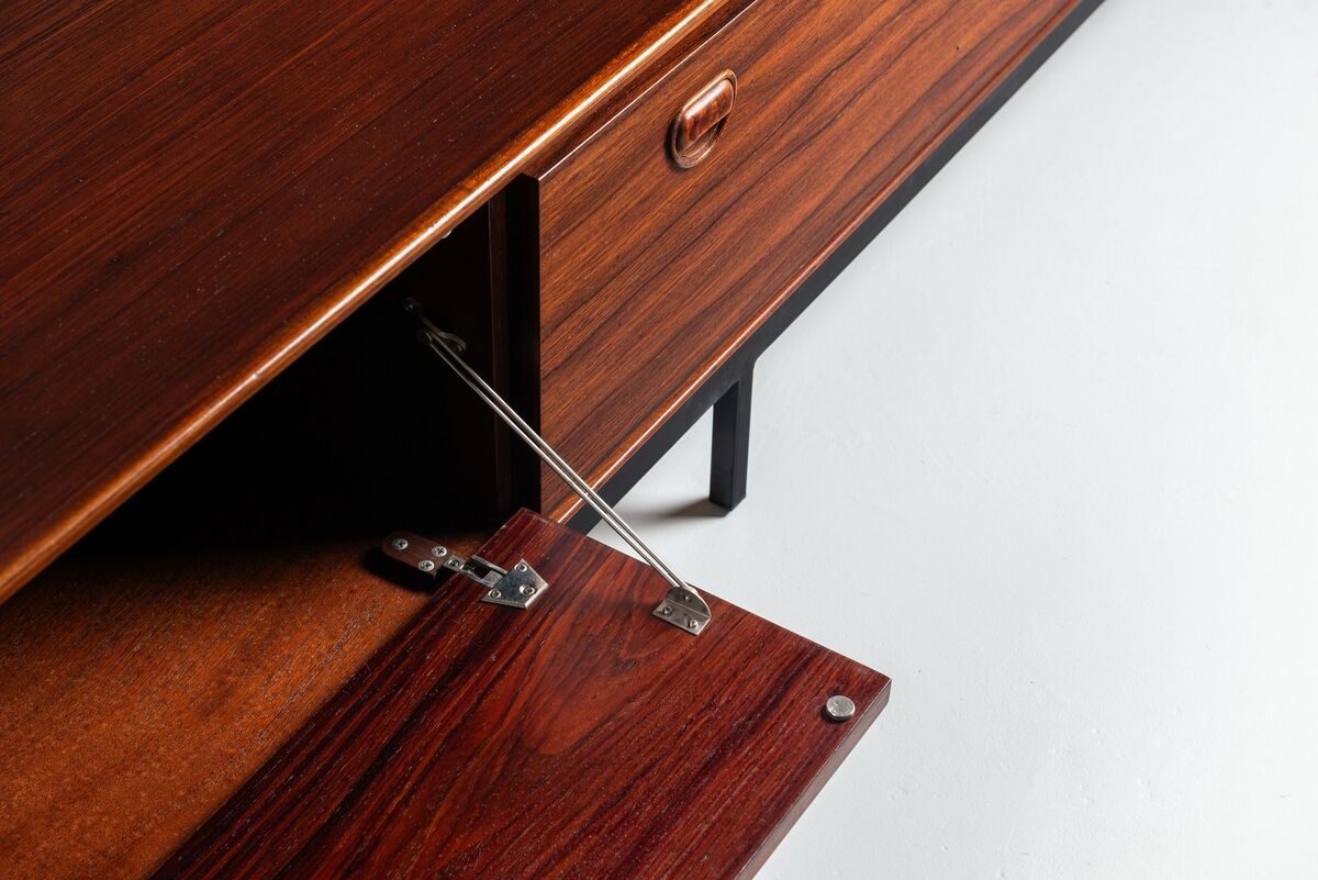 Fristho Franeker lowboard in rosewood, The Netherlands, 1960