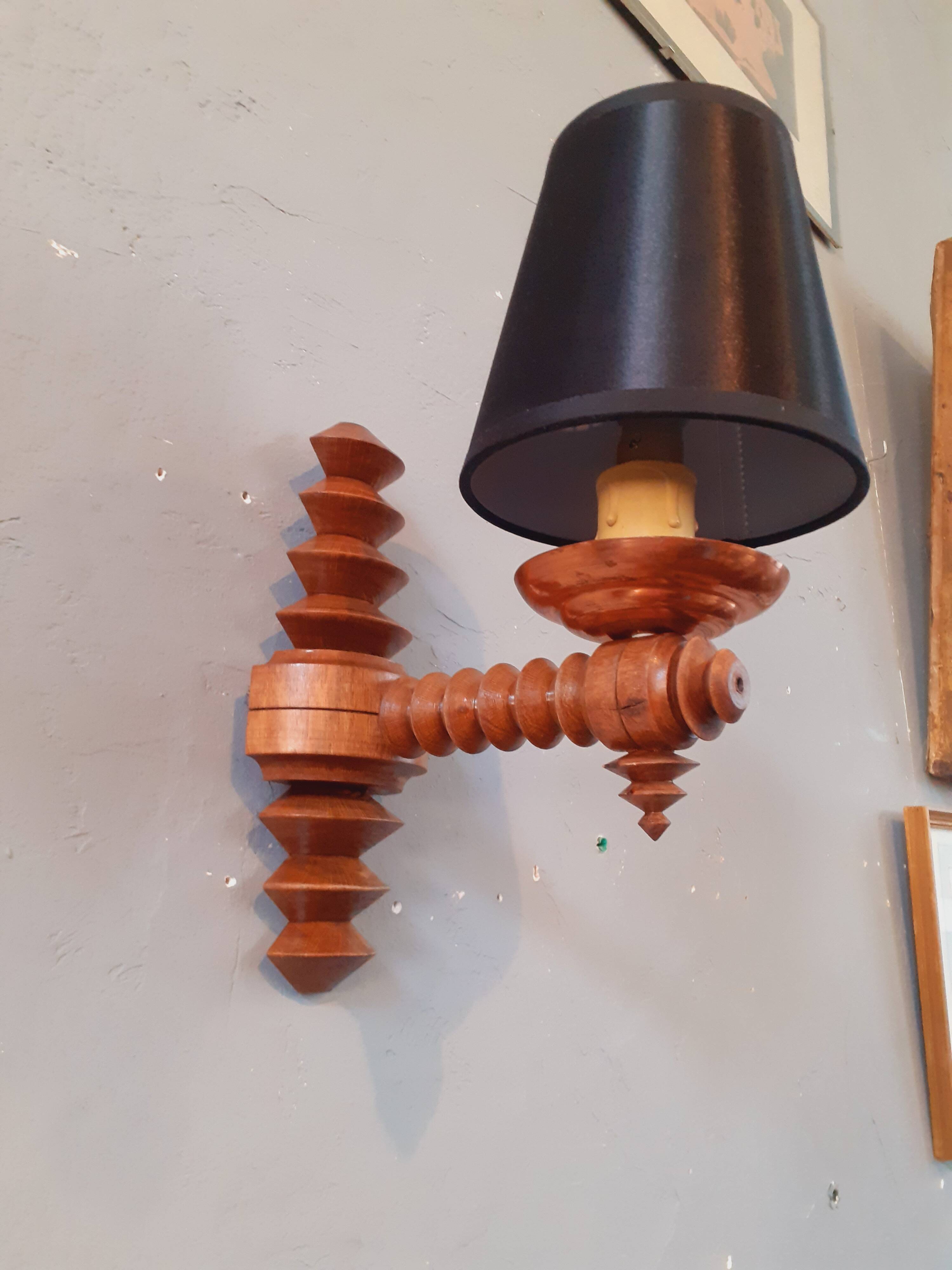 Wall Light 1940s Brutalist Dgl by Charles Dudouyt
